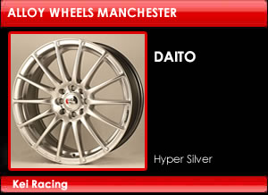 Kei Racing Alloy Wheels Daito Hyper Silver