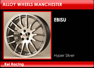 Kei Racing Alloy Wheels Ebisu Hyper Silver