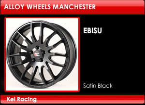 Kei Racing Alloy Wheels Ebisu Satin Black