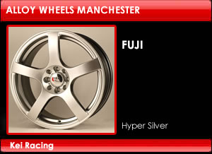 Kei Racing Alloy Wheels Fuji Hyper Silver