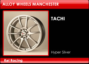 Kei Racing Alloy Wheels Tachi Hyper Silver