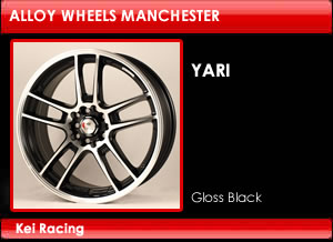 Kei Racing Alloy Wheels Yari Gloss Black