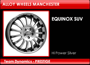 Team Dynamics Alloy Wheels Prestige Equinox SUV Hi Power Silver