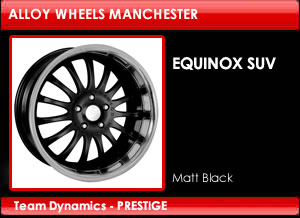 Team Dynamics Alloy Wheels Prestige Equinox SUV Matt Black