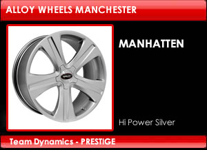Team Dynamics Alloy Wheels Prestige Manhatten Hi Power Silver