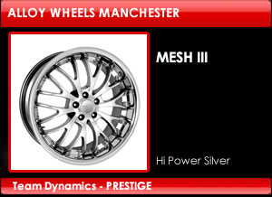 Team Dynamics Alloy Wheels Prestige Mesh 3 Hi Power Silver