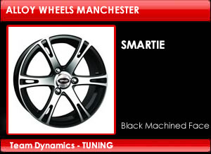 Team Dynamics Alloy Wheels Smartie Black Machine Faced